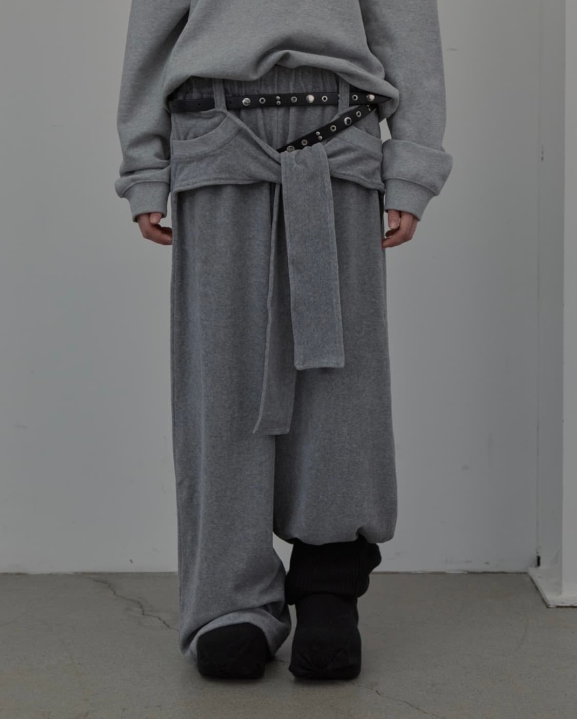 LCDC 타이 디테일 져지 팬츠 상품이미지1