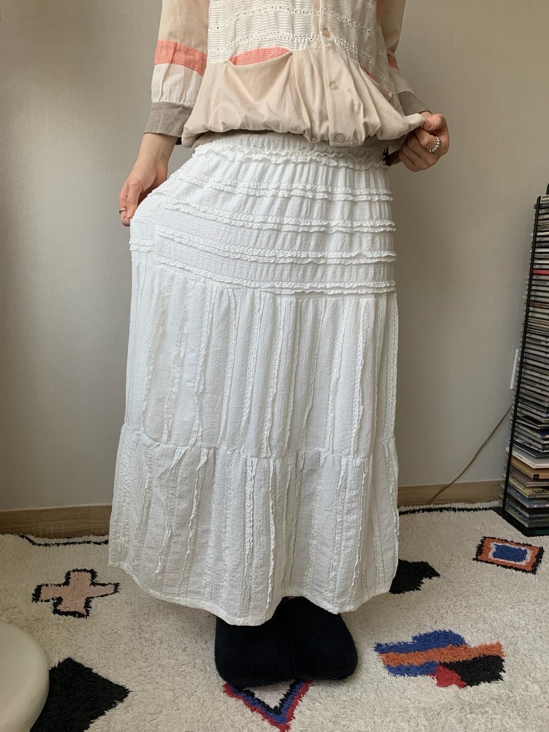 frill maxi skirt 상품이미지4