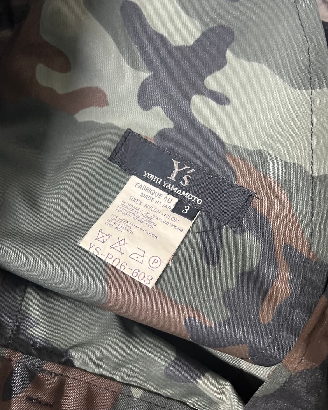 요지야마모토 나일론 카모롤업팬츠 3size 상품이미지3