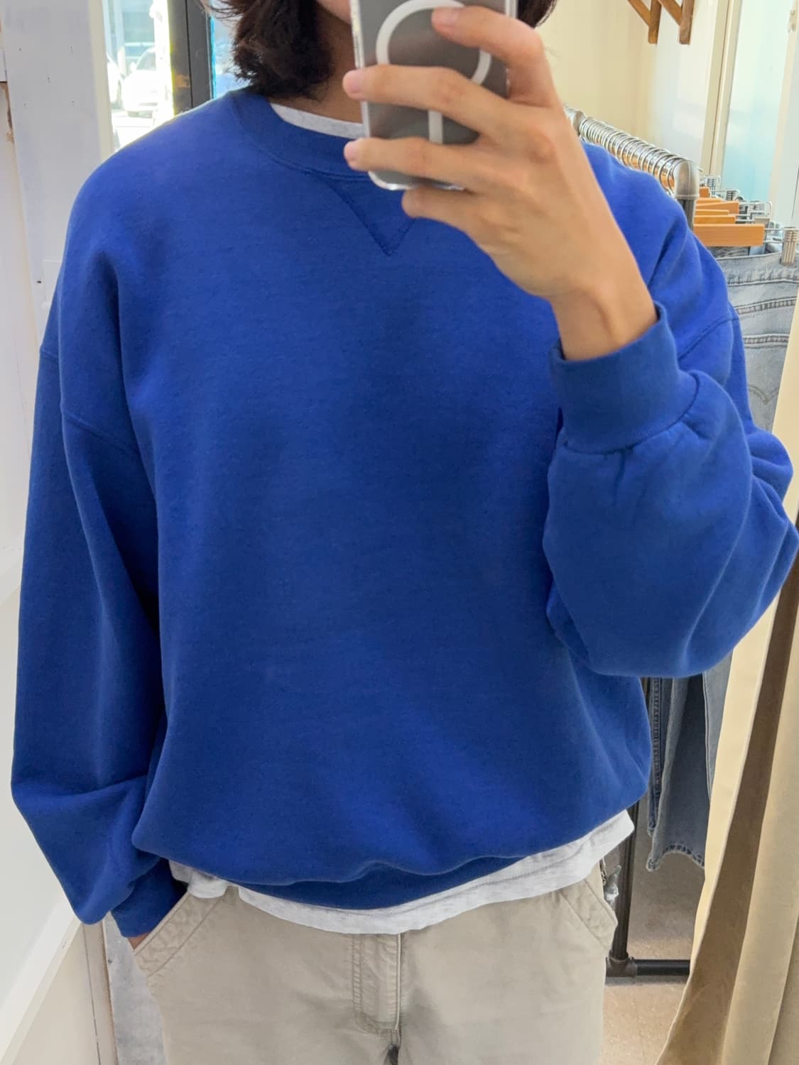 90s 러셀 무지 스웻셔츠 상품이미지6