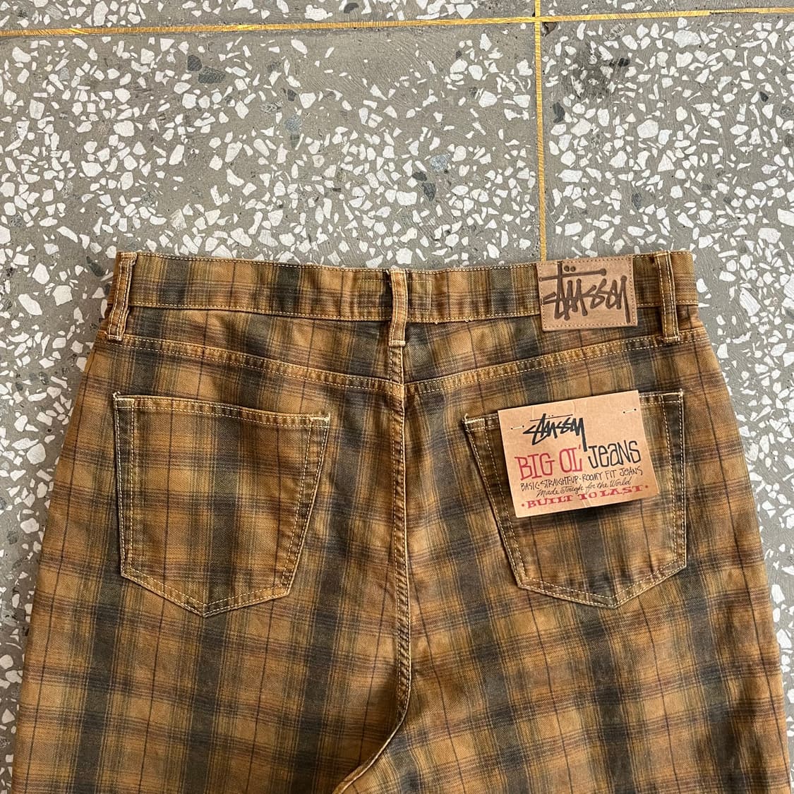 스투시 빅 올 캔버스 체크 반바지 상품이미지5