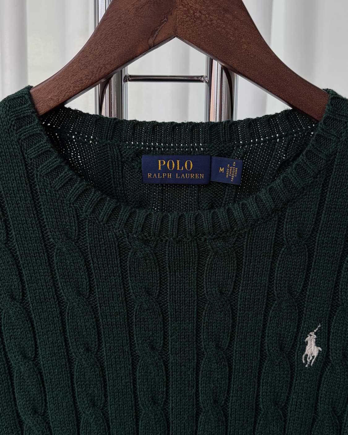[S-M]폴로 랄프로렌 꽈배기 케이블 코튼 니트 상품이미지7