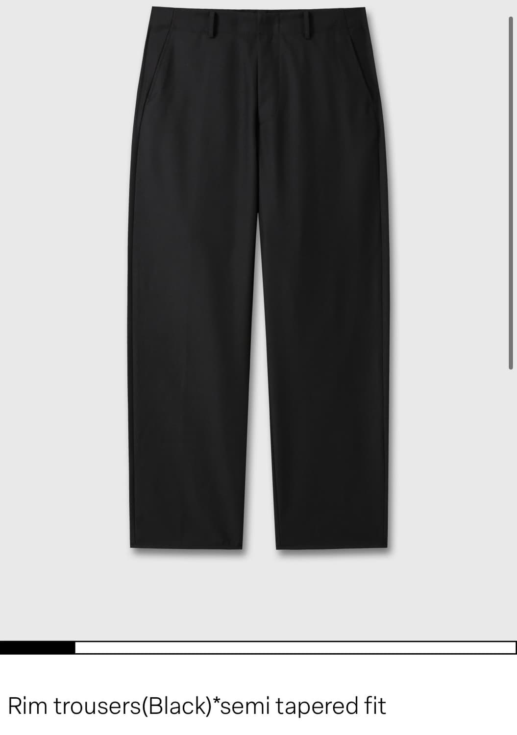 Epicenter tourist  림 트라우저 블랙 m 상품이미지1