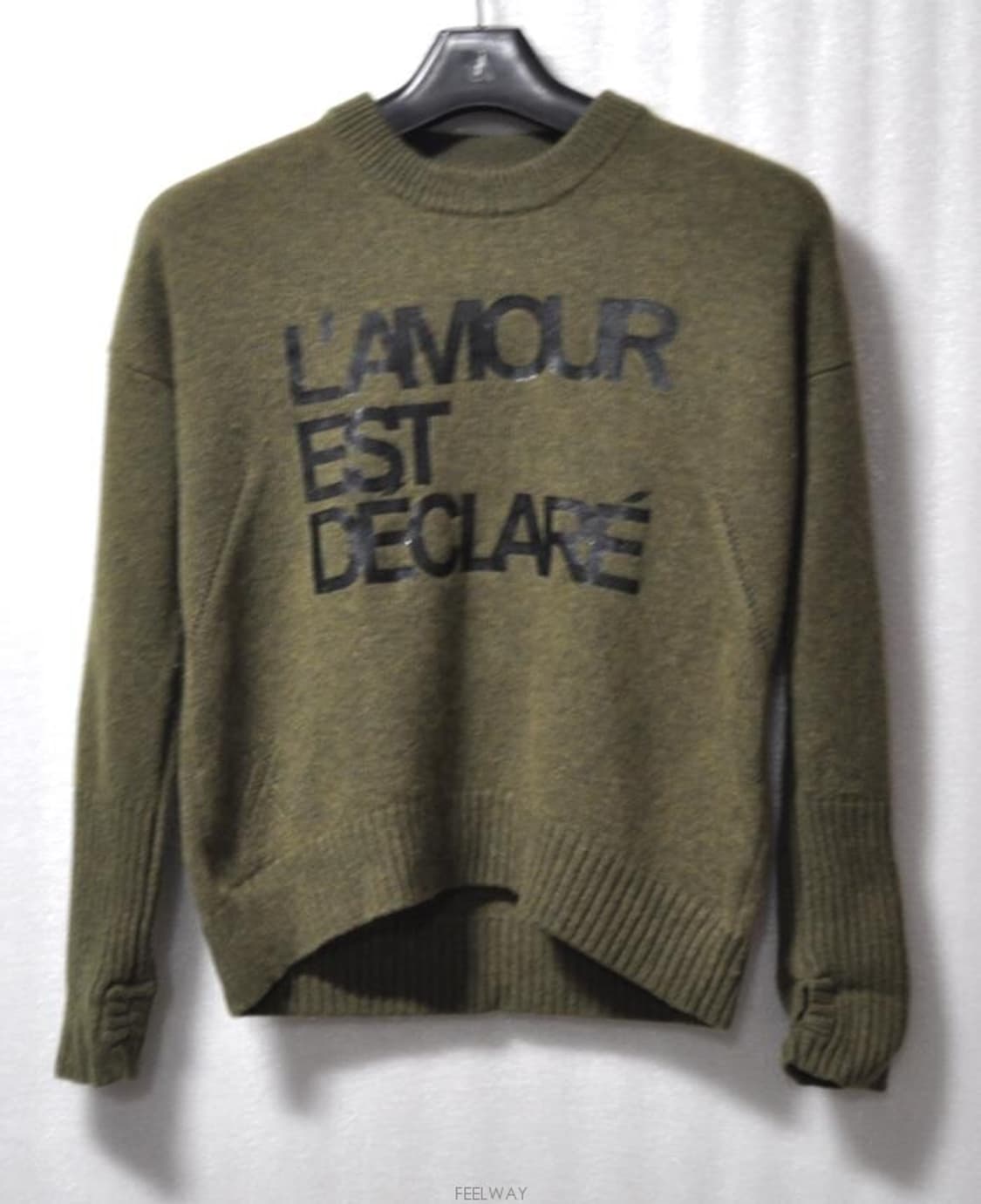 캐시미어 여성긴팔니트티(캐시미어100%)사이즈66 상품이미지1