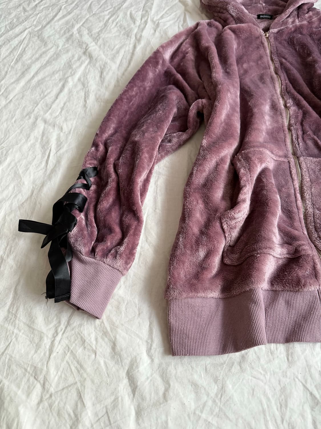 러블리 로리타 갸루 토끼 귀포인트 퍼 후드 상품이미지2