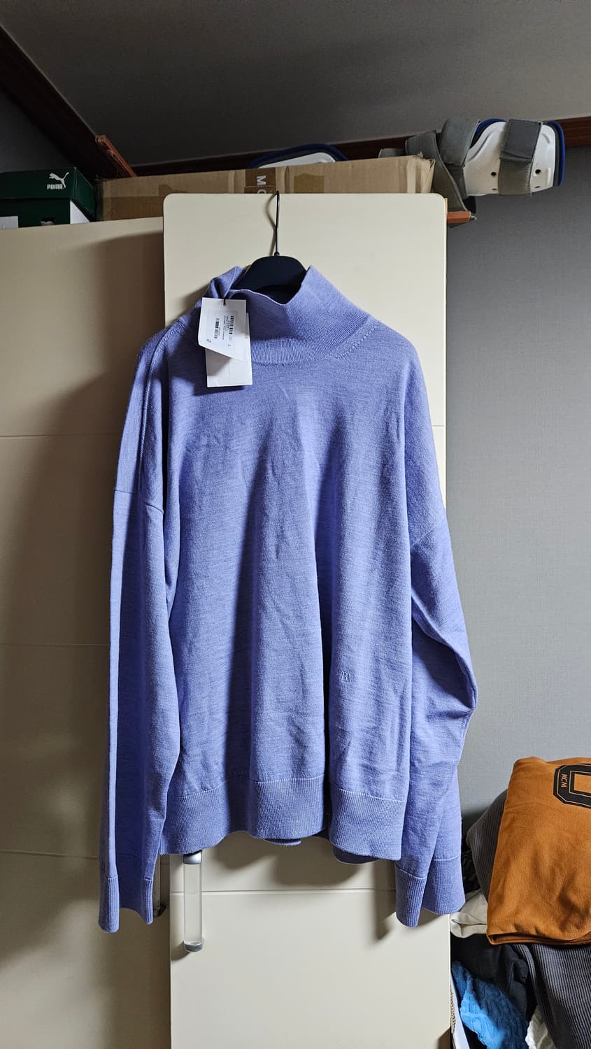 보테가베네타 터틀넥 니트 퍼플 정품 신품  상품이미지1