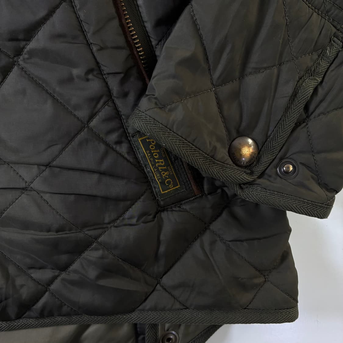 Polo  폴로 랄프로렌 투웨이 비튼 카키 퀼팅 자켓 상품이미지4