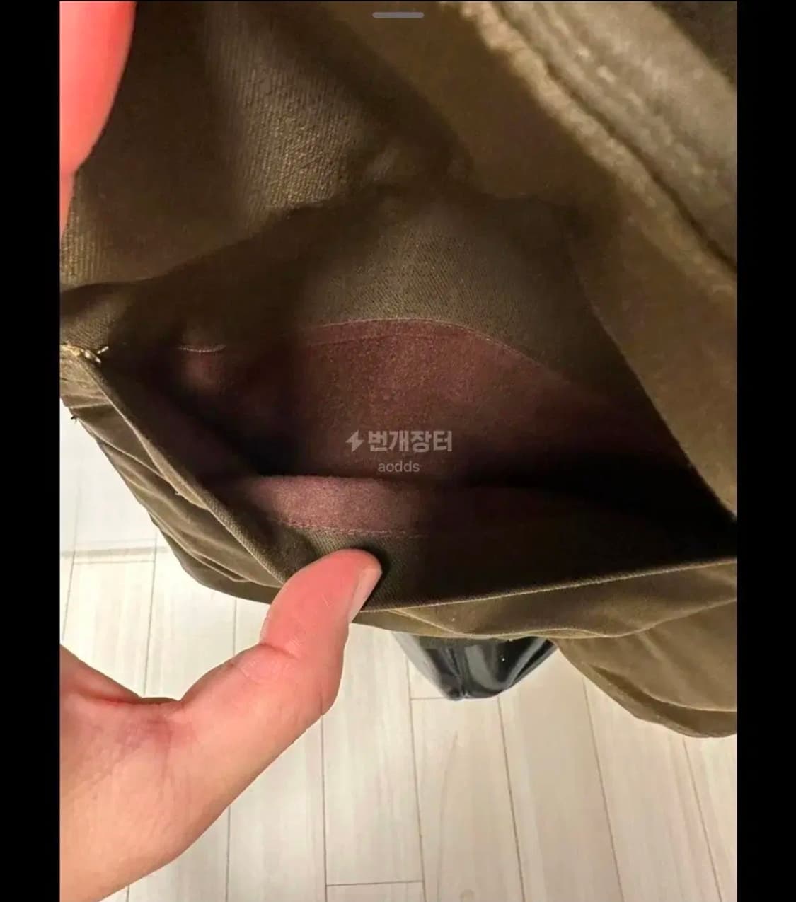 카카두 가죽카라 왁스자켓 바버자켓(S, 실사이즈 105) 상품이미지5