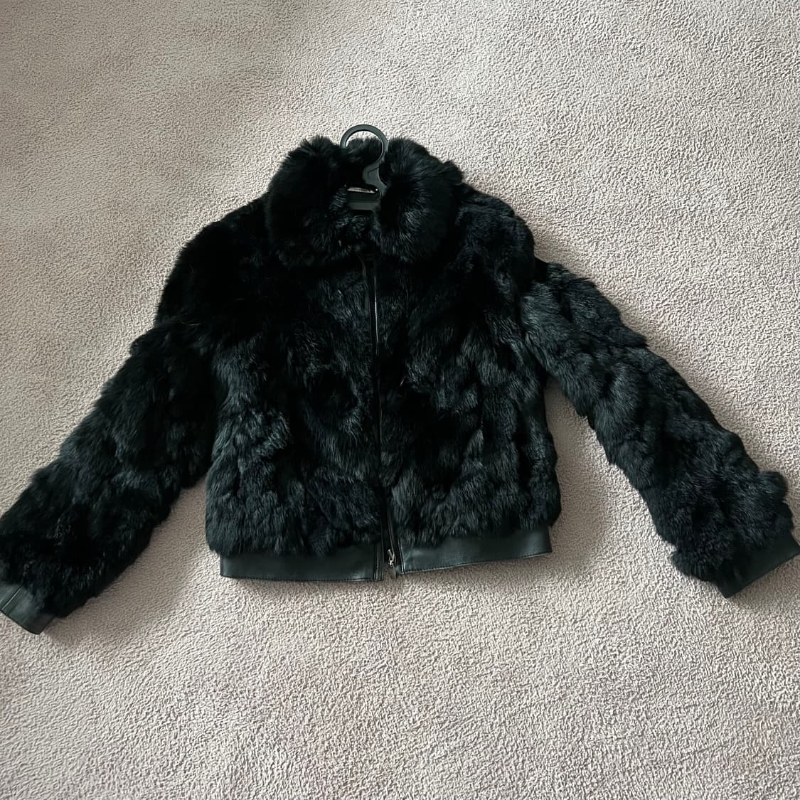 톰보이 토끼털 자켓 상품이미지1