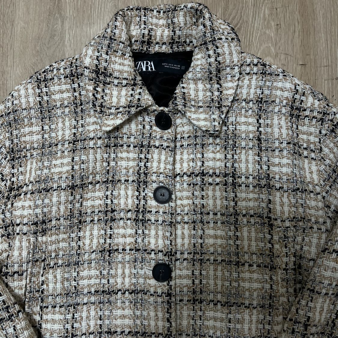 자라 여성 크롭 트위드자켓 S/90  상품이미지2