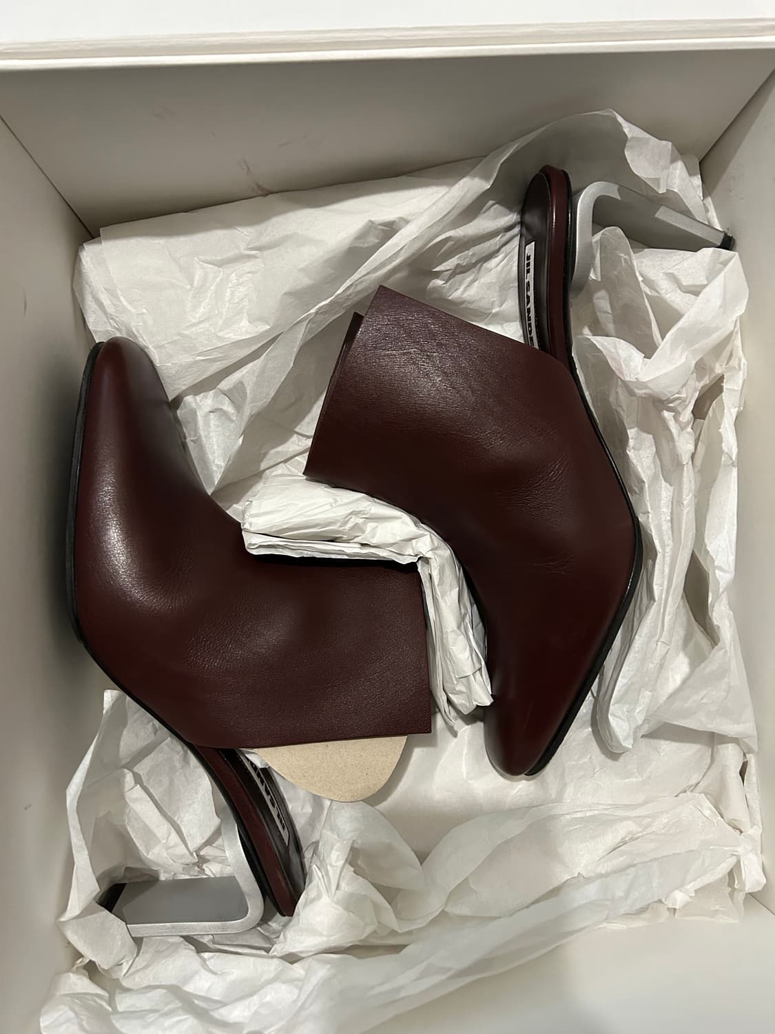 질샌더 카프스킨 메탈 뮬 38사이즈 상품이미지7