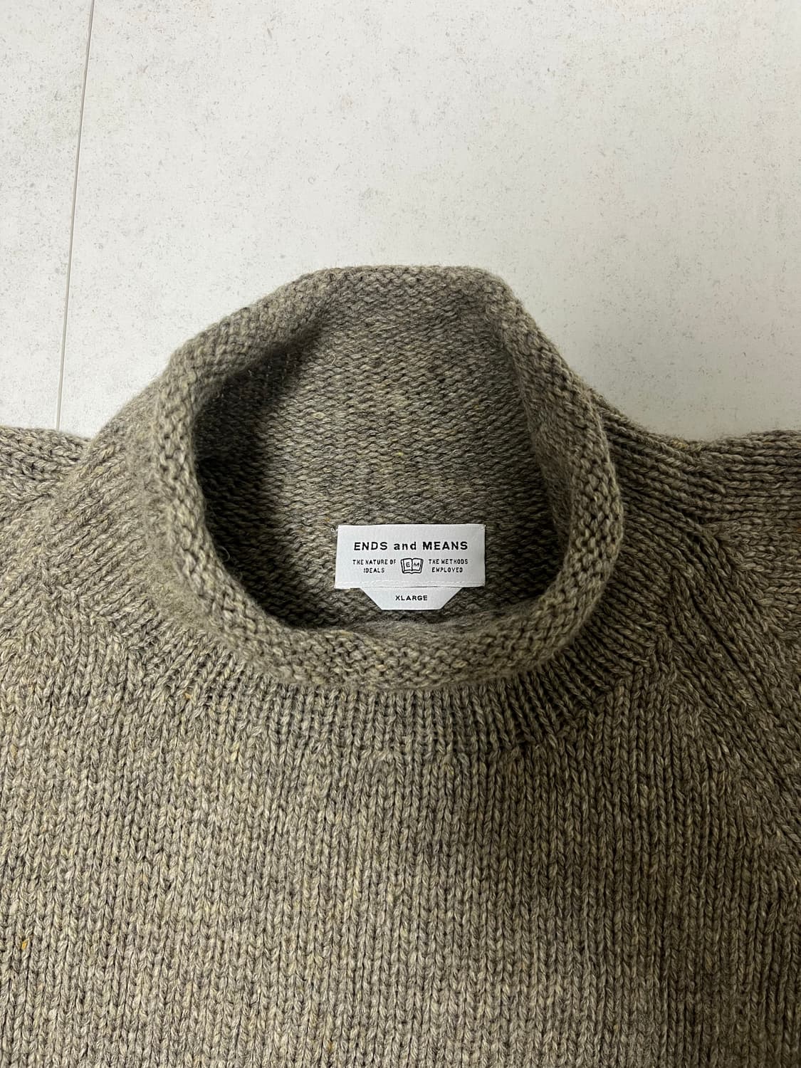 XL) 엔즈앤드민즈 ends and means / 롤넥 니트 / 그레이 상품이미지2