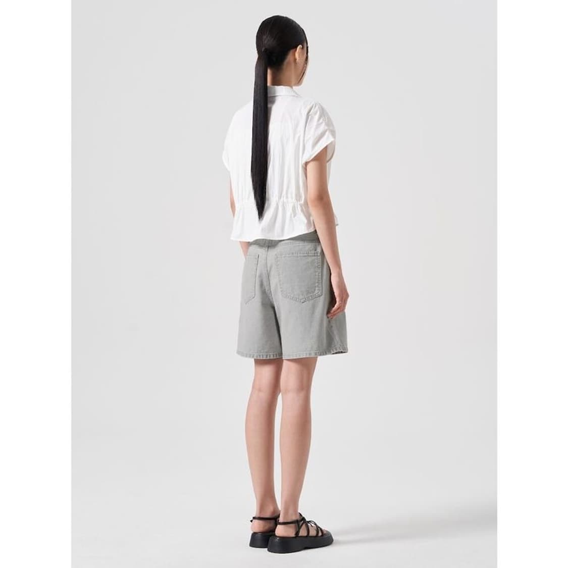 나일론 블라우스 화이트 상품이미지3