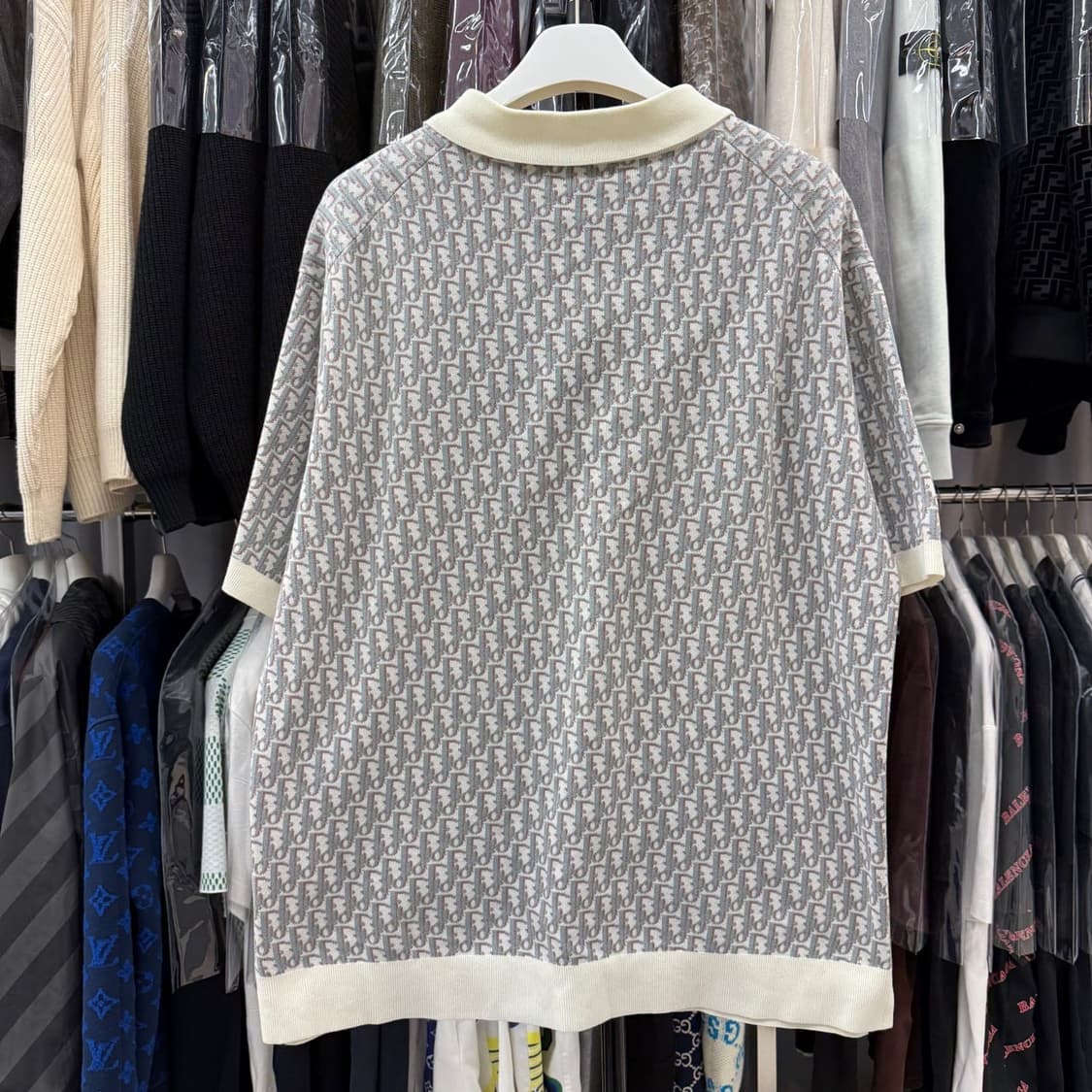 [리오브전포점] 디올 오블리크 자카드 폴로 반팔 셔츠 상품이미지2