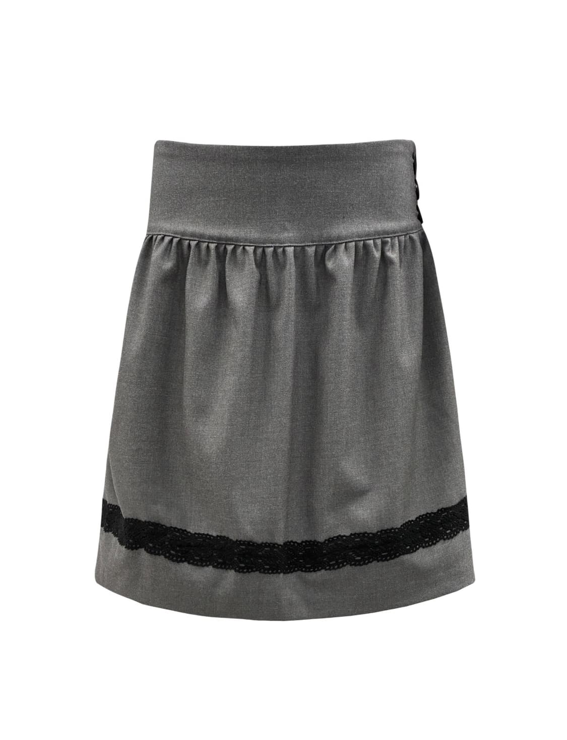 LACE MIDI SKIRT (GRAY) 상품이미지1