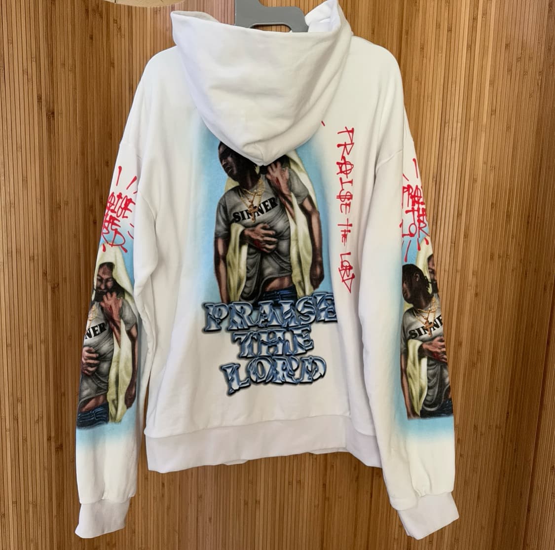 에이셉라키 praise the lord 머천다이즈 후드 상품이미지4