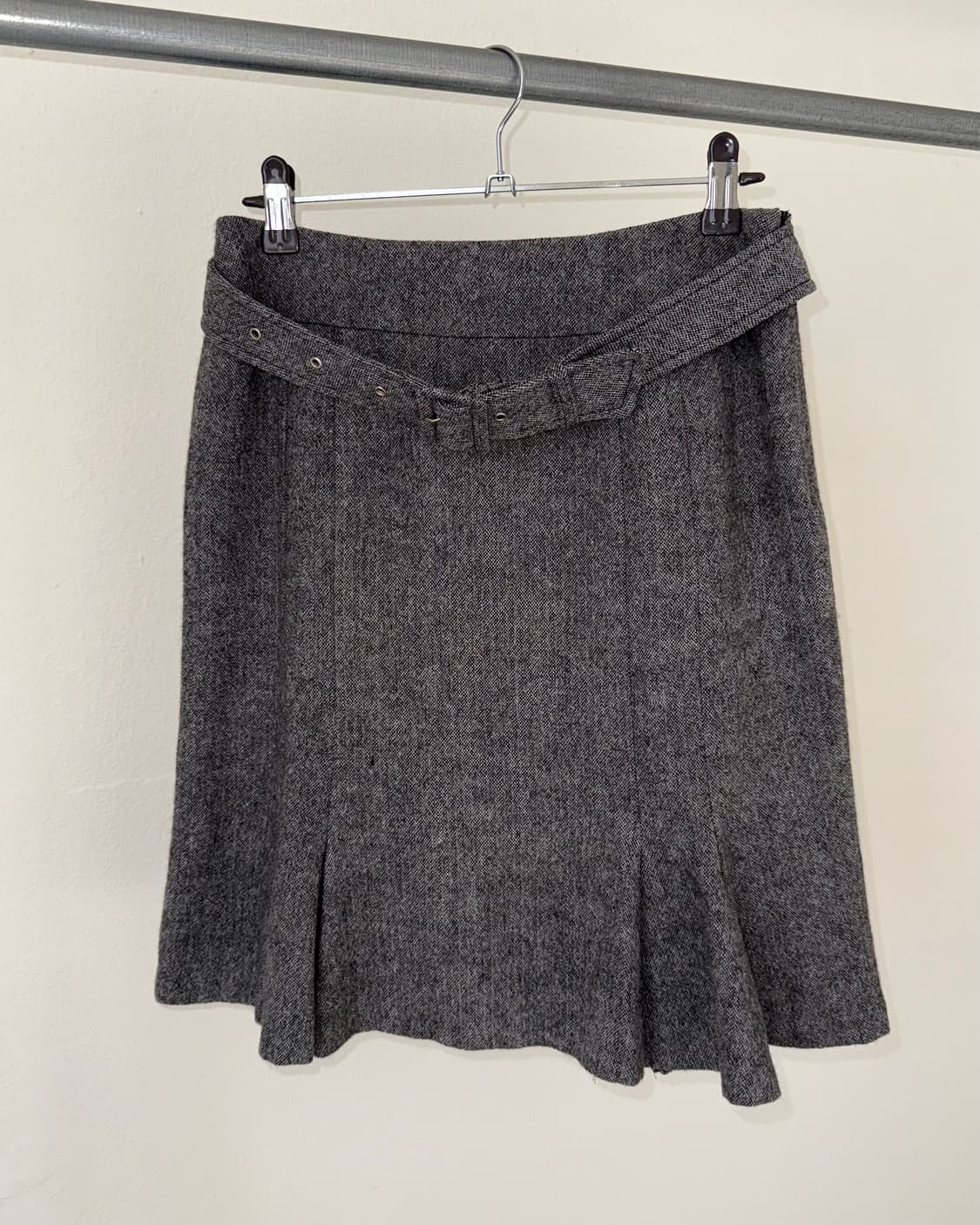 빈티지 벨티드 미디 스커트 상품이미지1