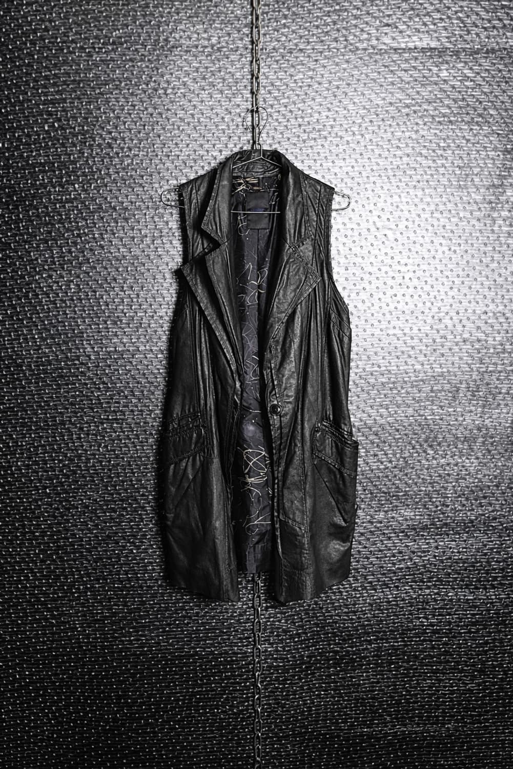 Demoo 드레이프 롱 베스트 상품이미지1