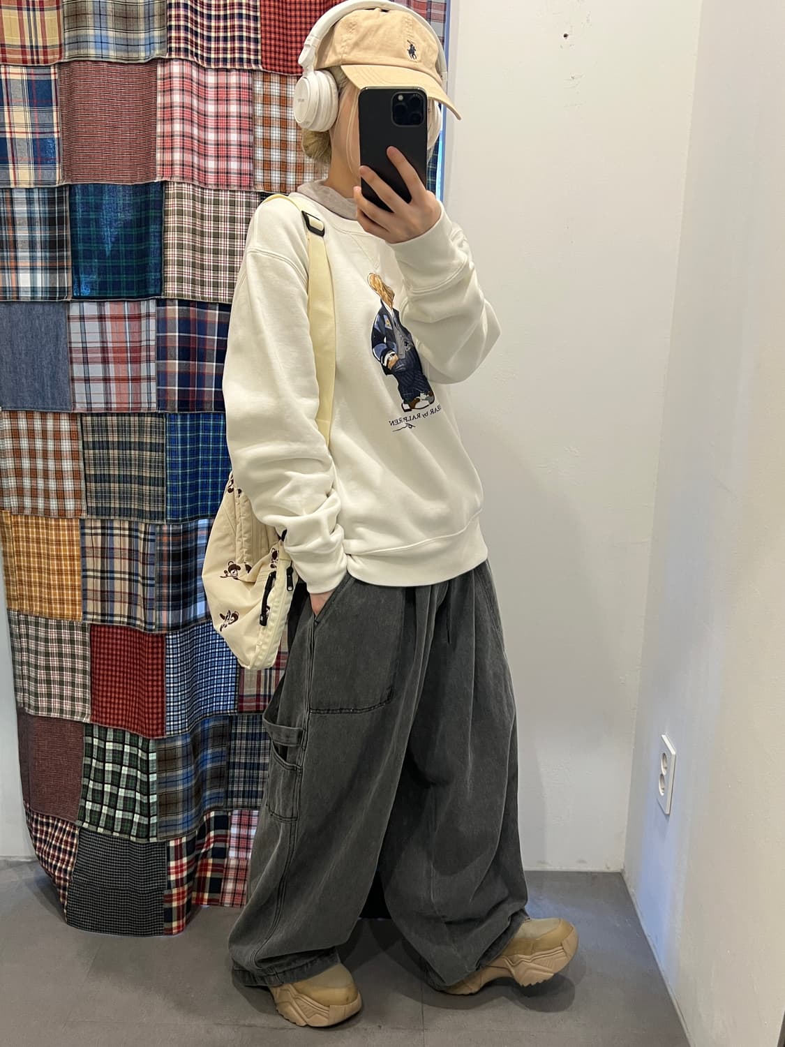 그레이 벌룬 데님 팬츠 상품이미지3