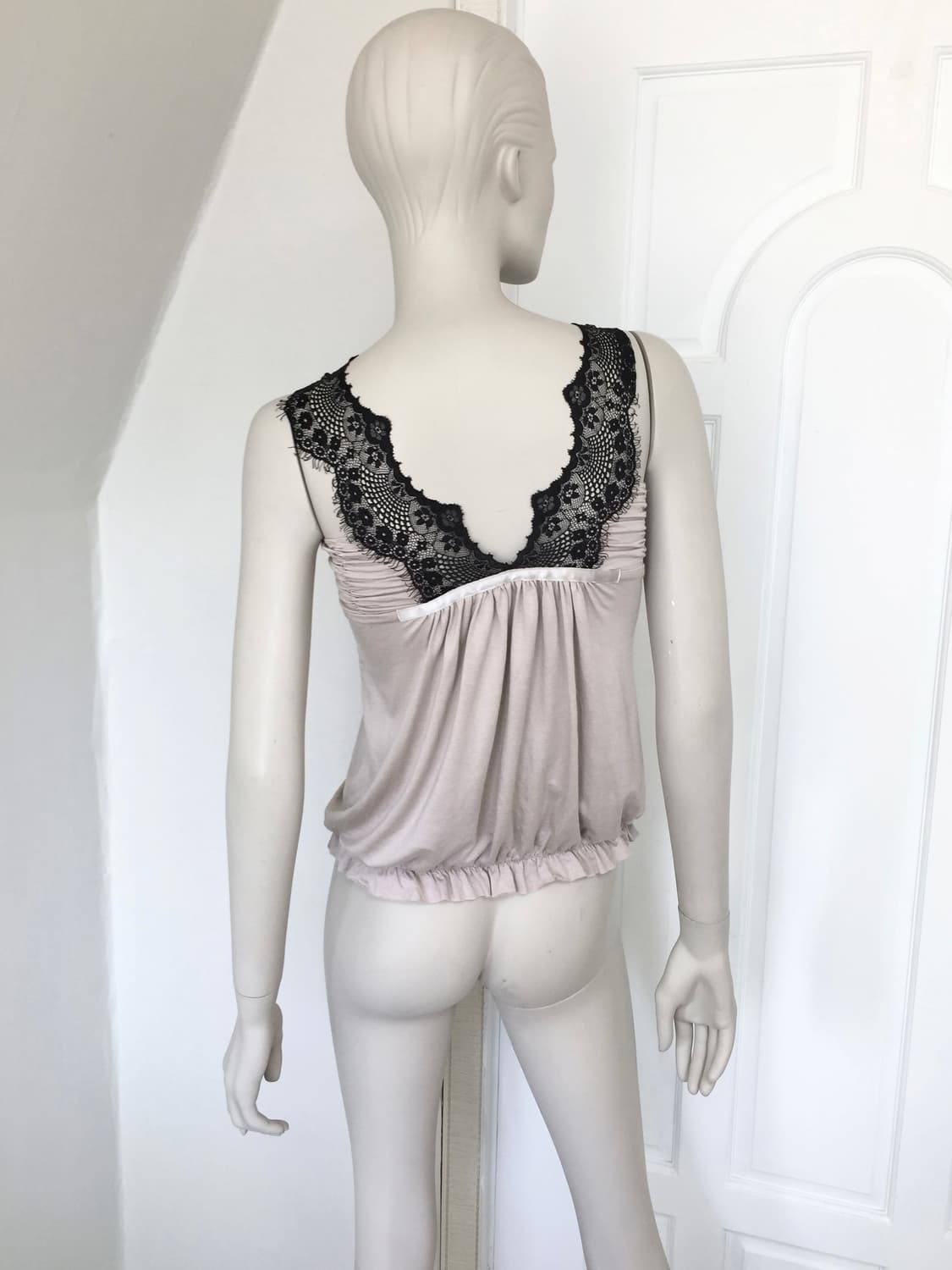 Japanese  Lace Trim Frill Detail  Top 상품이미지3