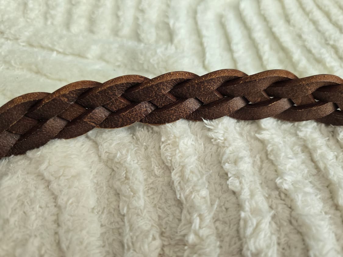 ANGLO 에이징 브레이드 레더 벨트(made in England) 상품이미지6