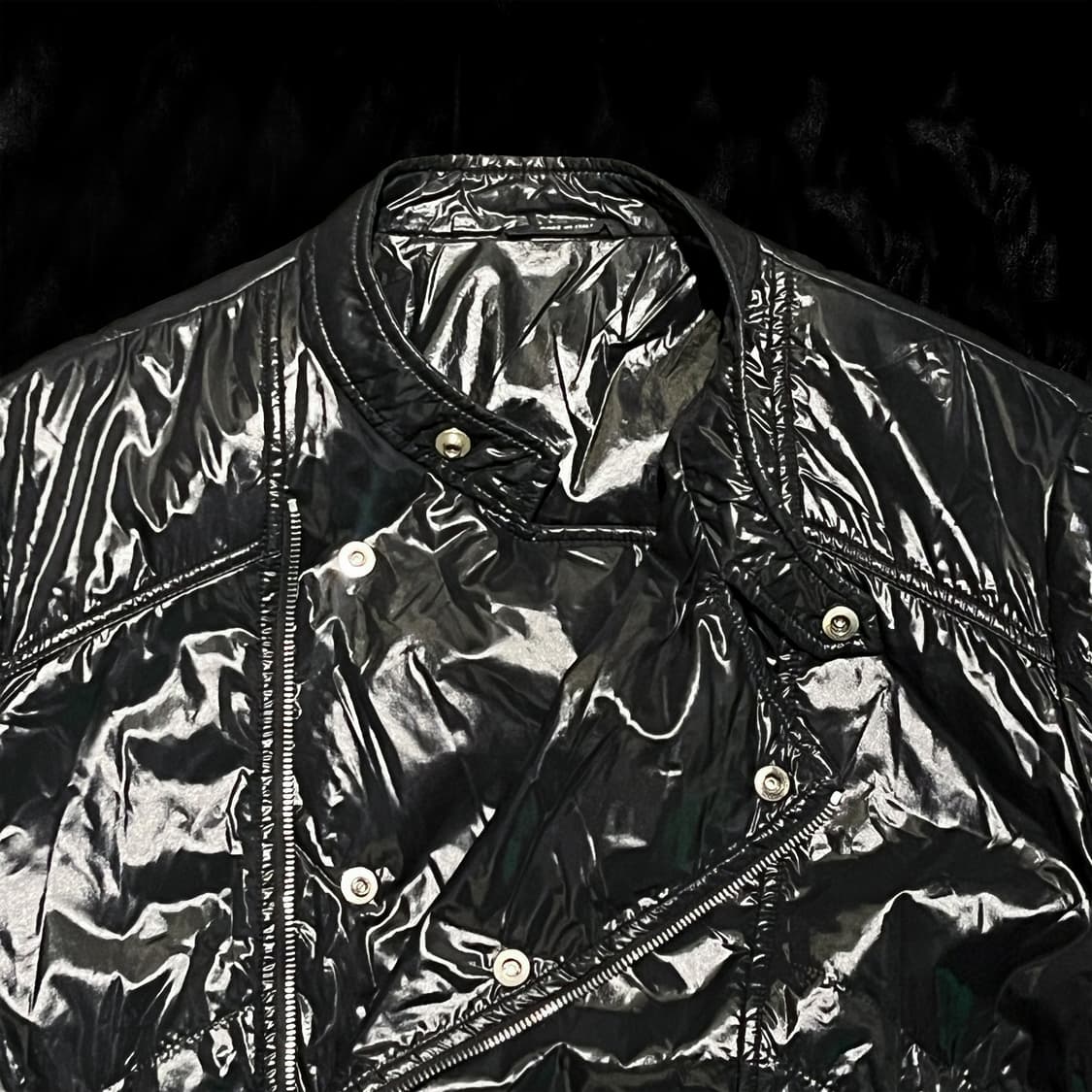 구찌 광택 라이더 패딩 자켓 상품이미지4