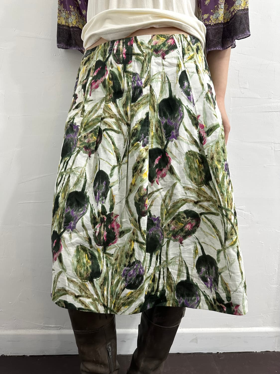mari enedam italy garden printing skirt 상품이미지1