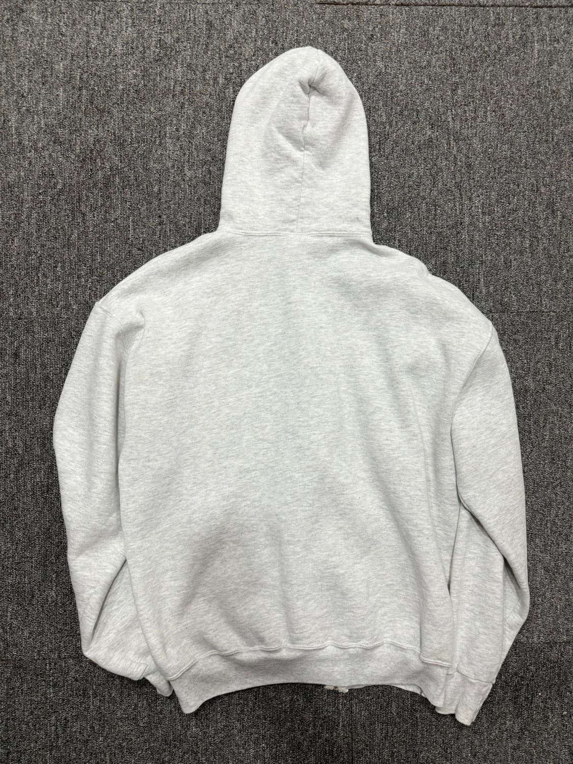 90s USA 빈티지 러셀 후드집업 라이트 그레이 XL 상품이미지7