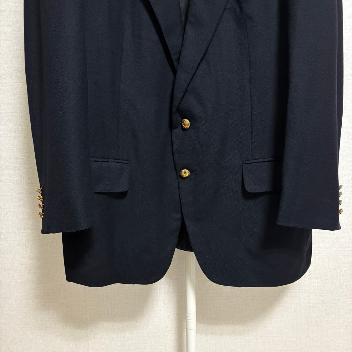 에르메네질도 제냐 캐시미어 울 금장 블레이저 / 네이비, 52 상품이미지3
