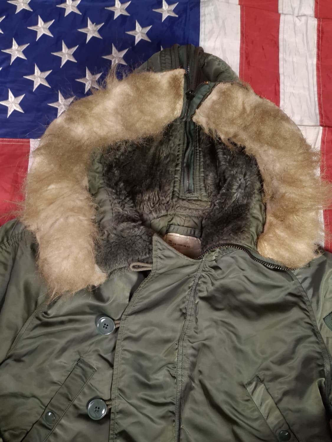 오리지날 80's 미공군 알파사 N-2B 항공자켓 상품이미지2