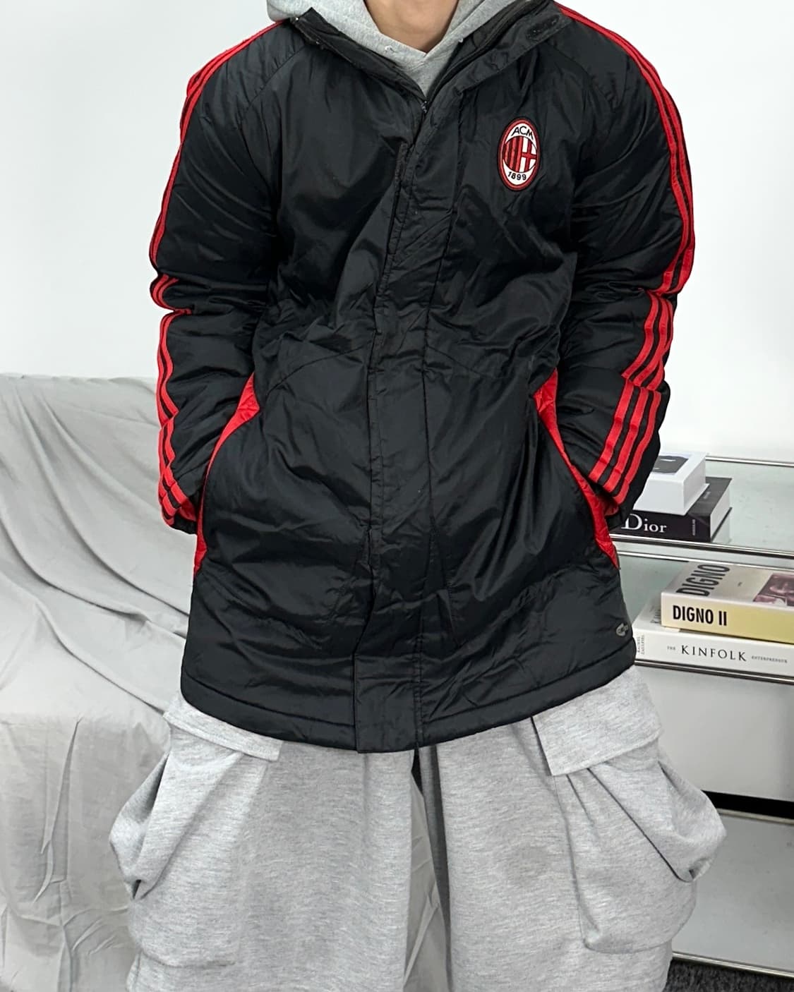 아디다스 07-08 AC 밀란 롱패딩 105 상품이미지1