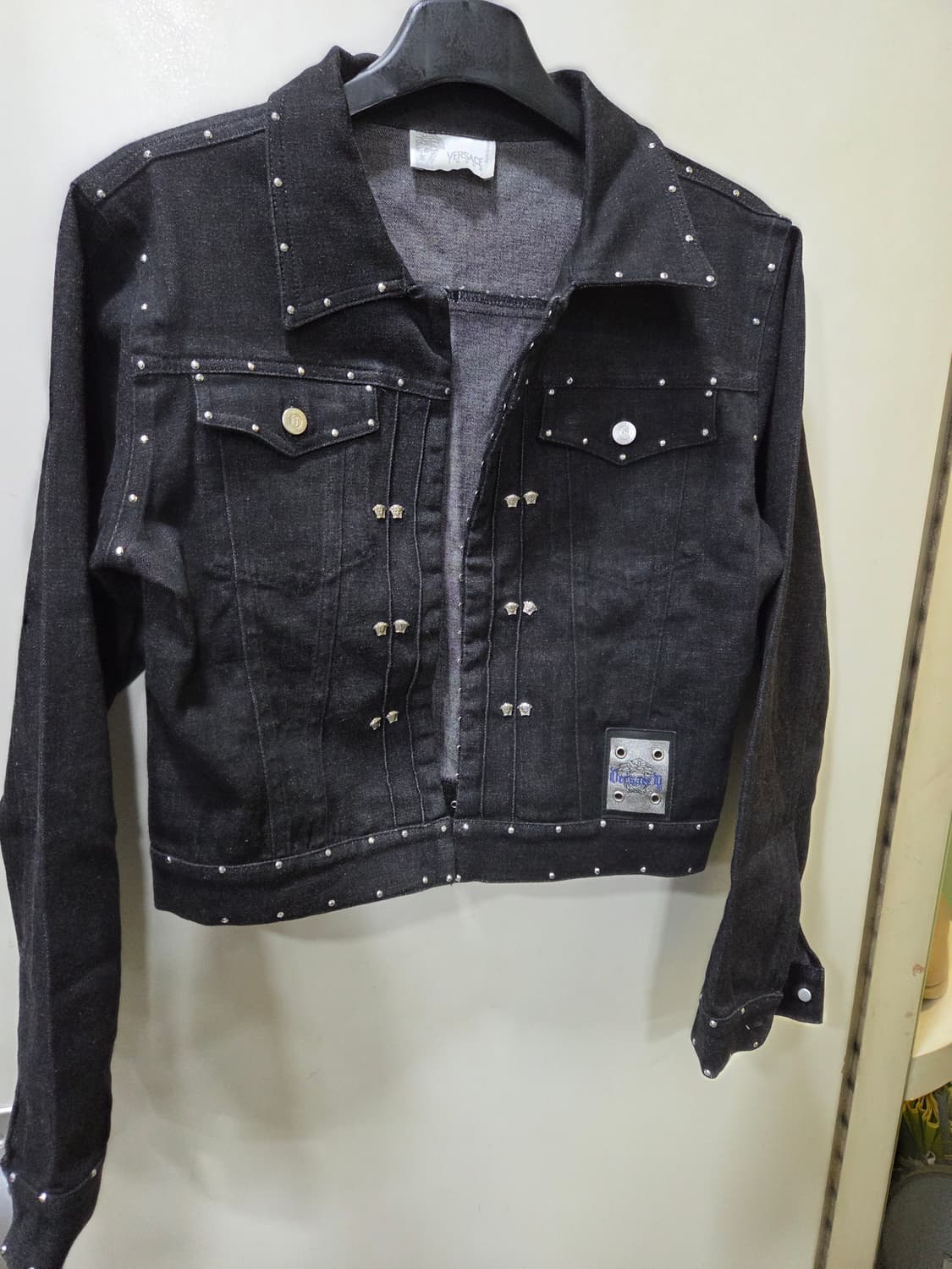 베르사체 크롭 데님 자켓 상품이미지3