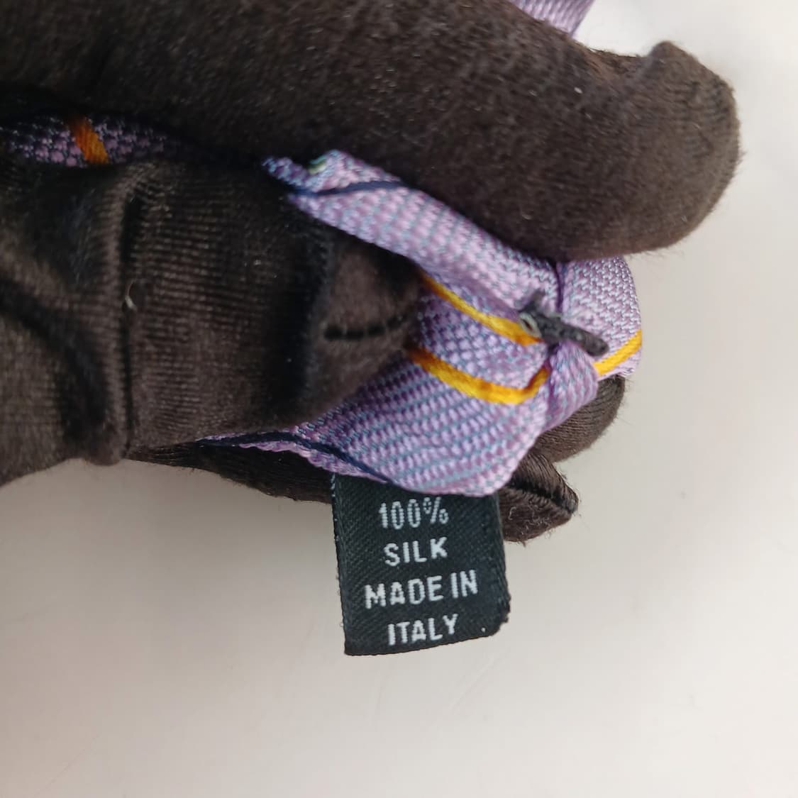 트루사르디 실크 바이올렛 스트라이프 넥타이 9cm A등급 A19655 상품이미지10