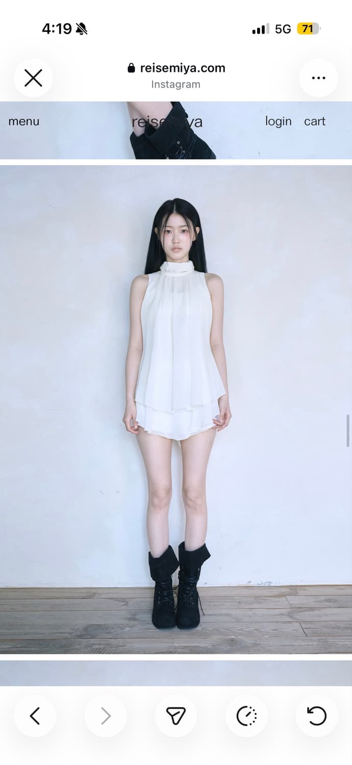 (새상품)reisemiya YUI RUFFLE BLOUSE [IVORY] 상품이미지3