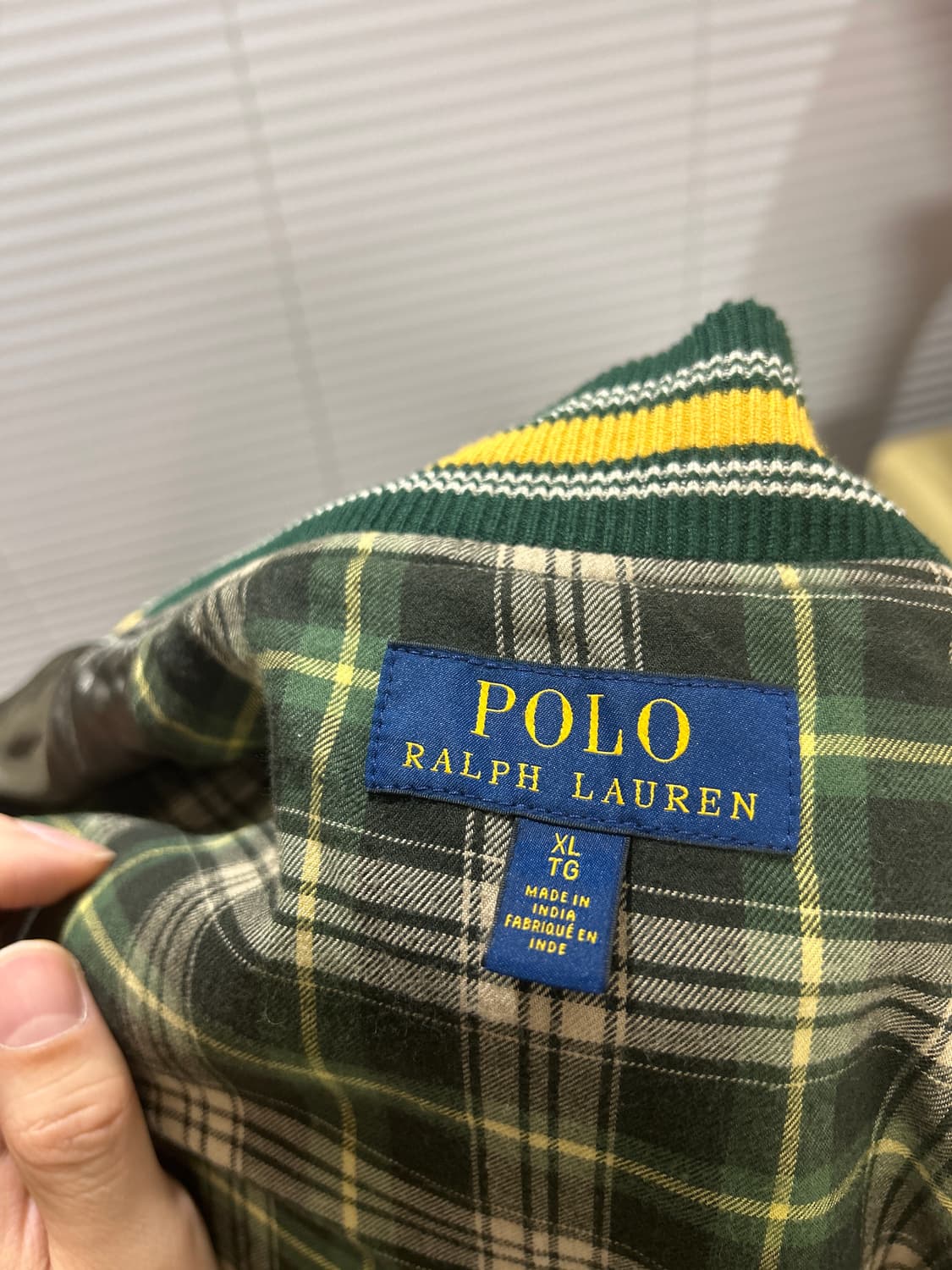 폴로 랄프로렌 올드보이 크루 울 레더믹스  바시티 자켓 XL 상품이미지9