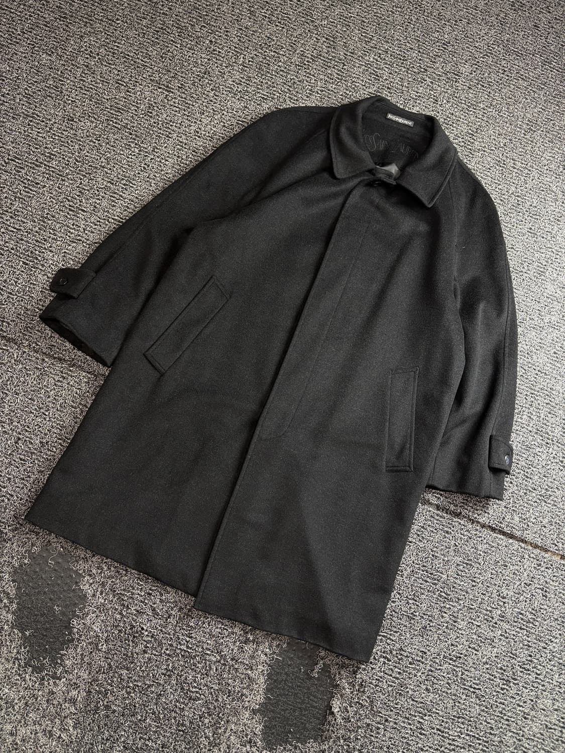 90s YSL 입생로랑 캐시미어 아카이브 발바칸 코트 3596 상품이미지1