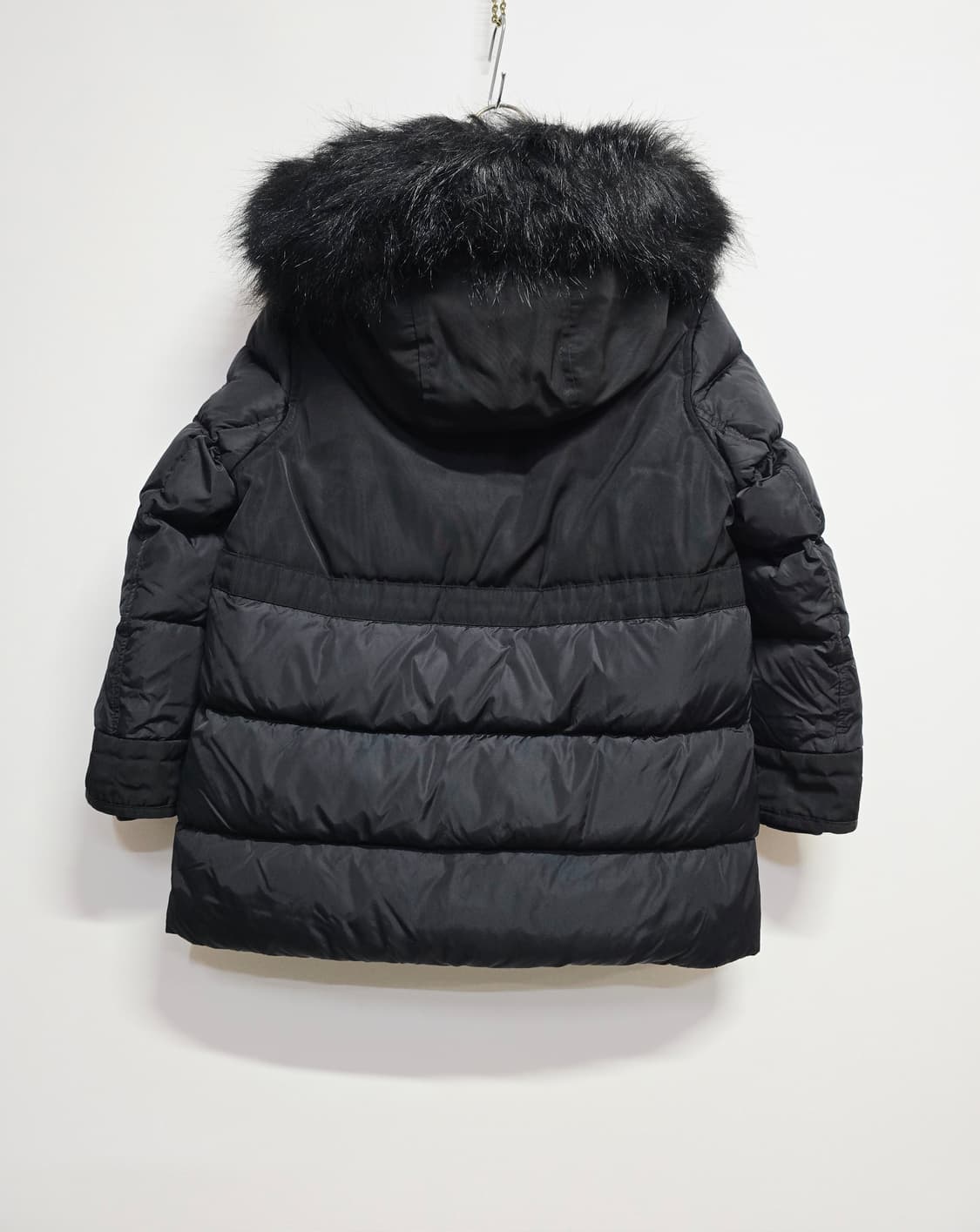 빈폴키즈 블랙 퍼 후드 다운패딩 점퍼120 상품이미지4