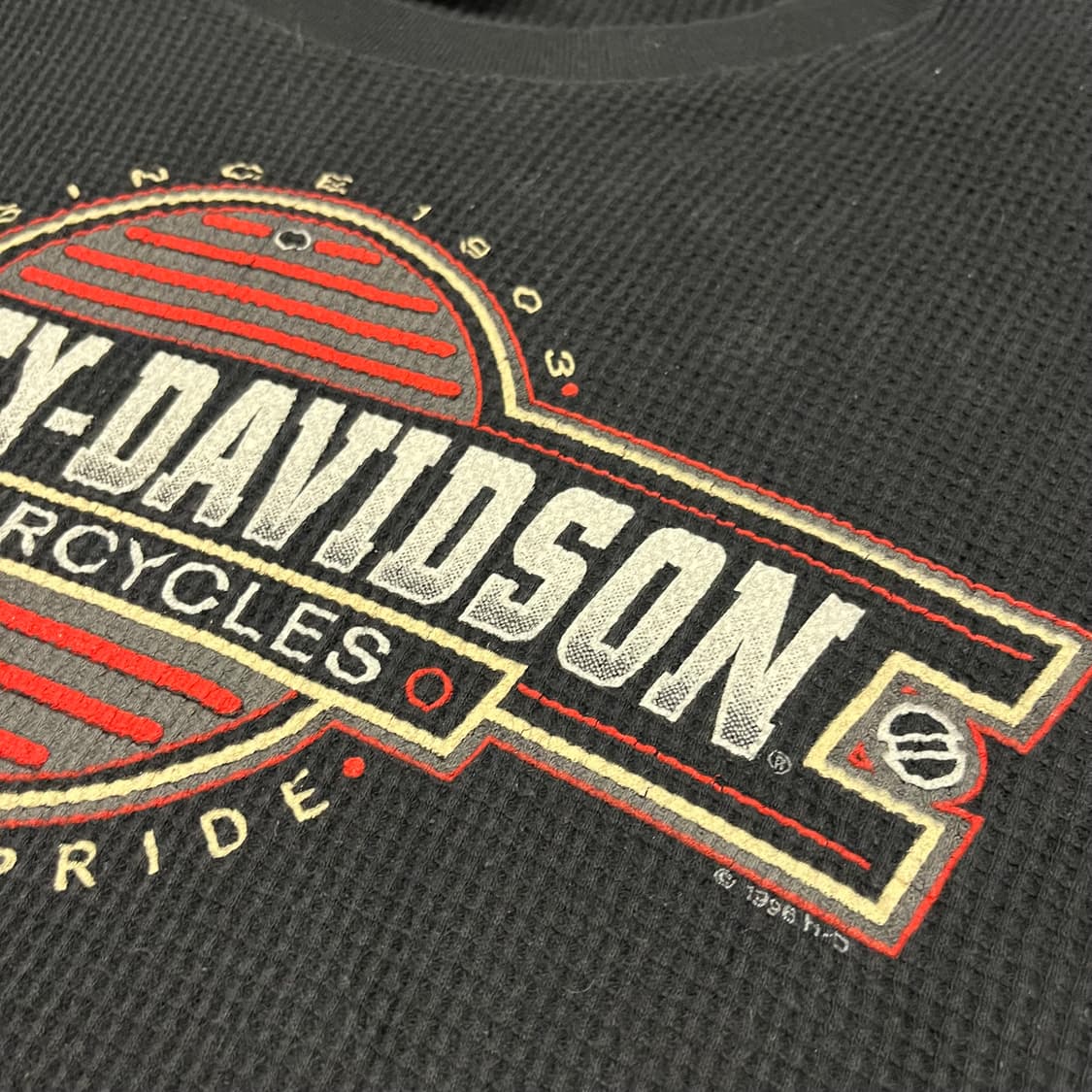 90s 할리데이비슨 와플 롱슬리브 (110) 상품이미지5