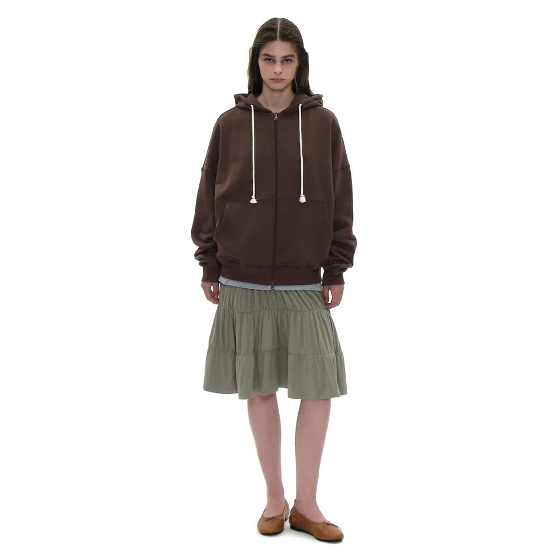 파르티멘토 우먼 JERSEY SHIRRING TIERED SKIRT 상품이미지3