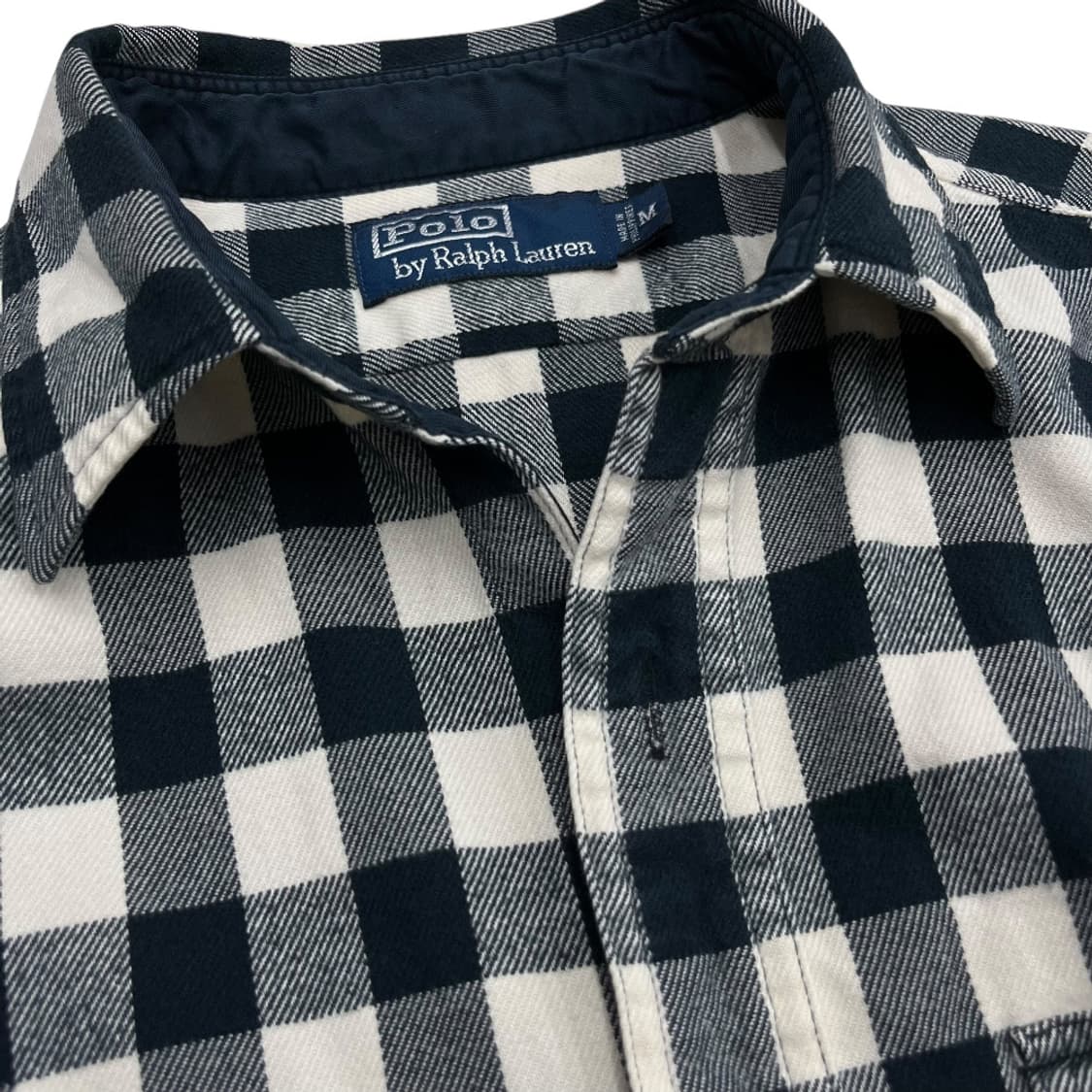 폴로 랄프로렌 버튼 포켓 고방체크 셔츠 M 상품이미지5