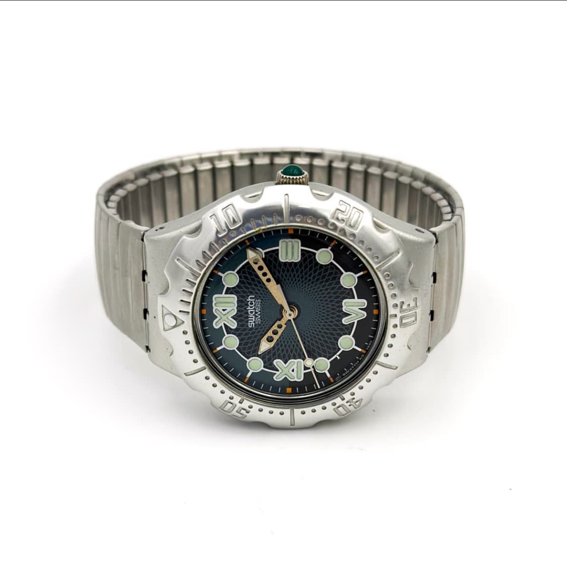 96년판) 빈티지 스와치 익스팬션 스트랩 실버 spaceship 상품이미지5