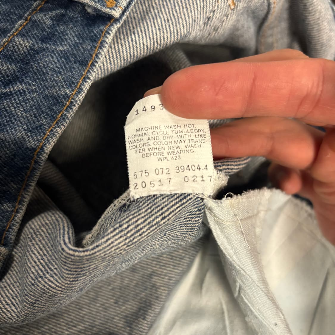 [36/32] 90s USA🇺🇸 리바이스 517 오렌지탭 중청 데님 상품이미지9