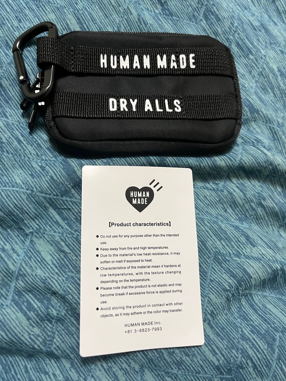 human made 밀리터리 카드 케이스 블랙 상품이미지3