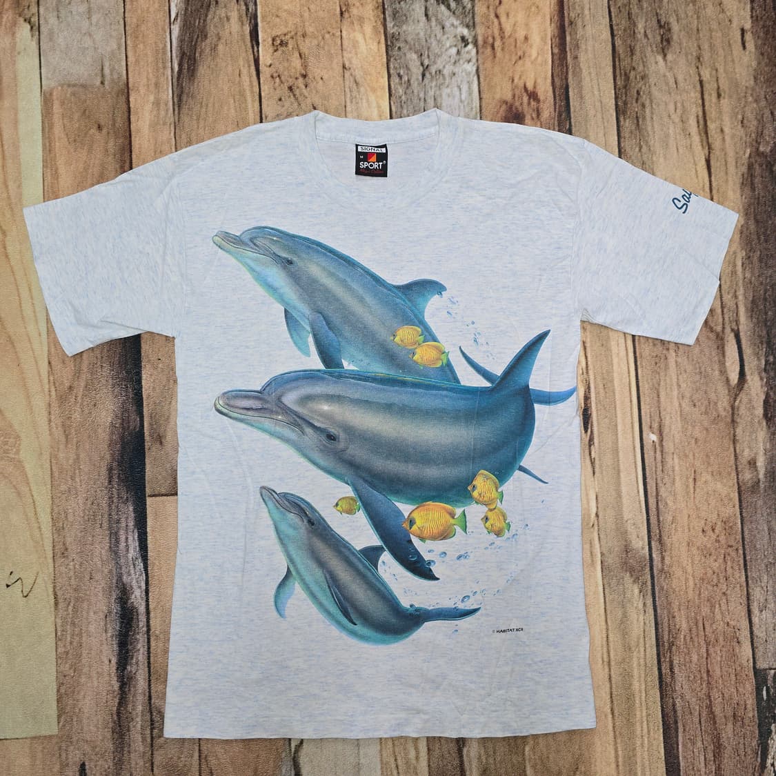 Vintage 90s USA signal sport × habitat 티 상품이미지1