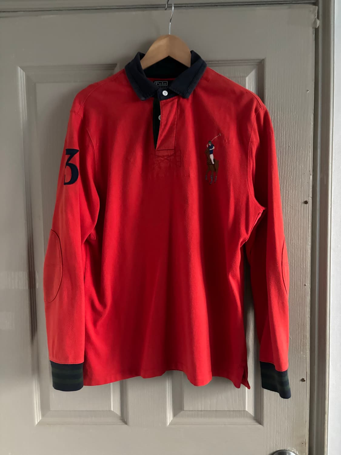 90s 폴로 랄프로렌 빅포니 럭비 카라 티셔츠 상품이미지3