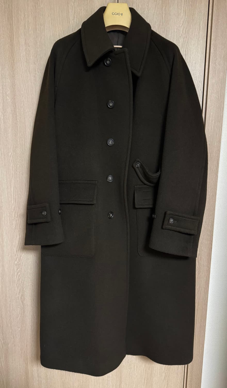 홀리선 윈터포트 울 코트 다크 브라운 23fw 상품이미지2