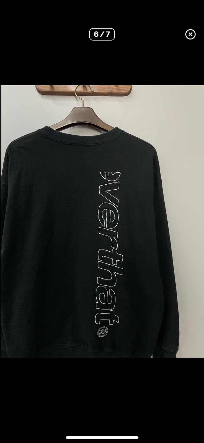 디스이즈네버댓 스펠로고 블랙 맨투맨 A3394 상품이미지6