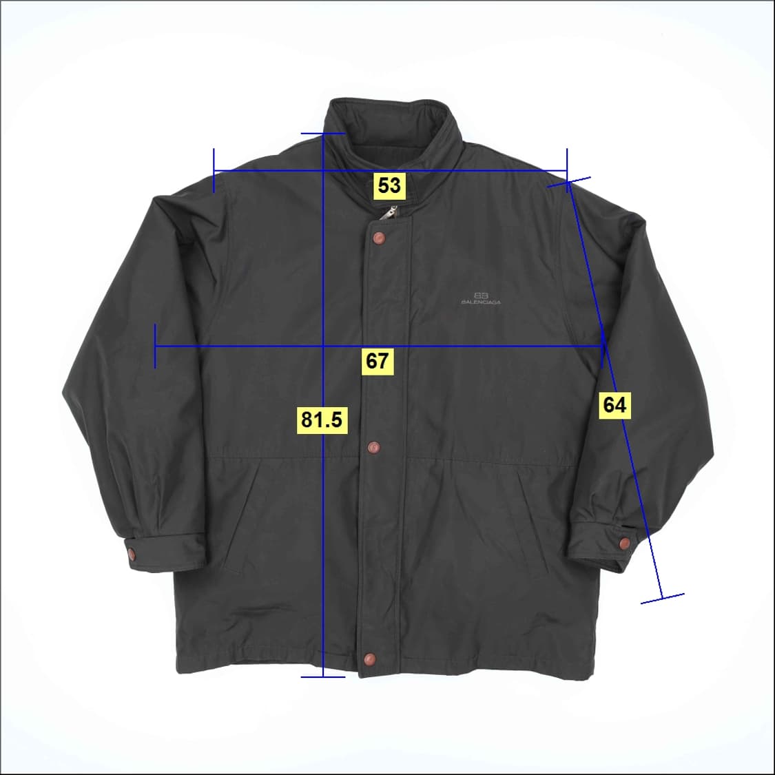 105 발렌시아가 올드 BB로고 덕다운 패딩 자켓 4178 상품이미지10