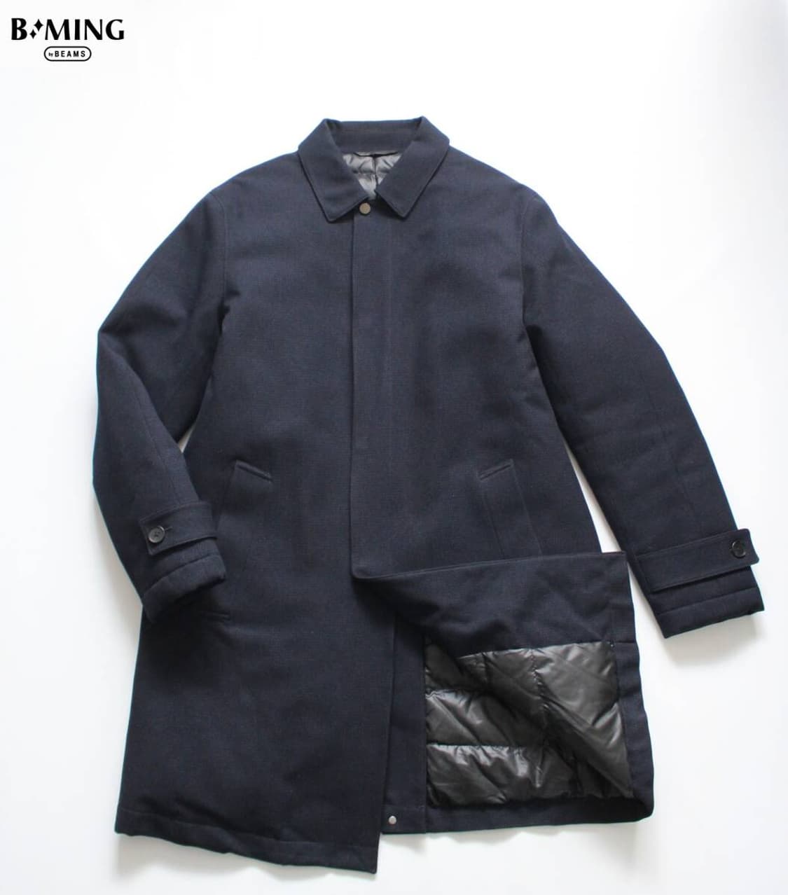 B : MING by BEAMS 빔스 별주 스탠카라 다운 코트 상품이미지1