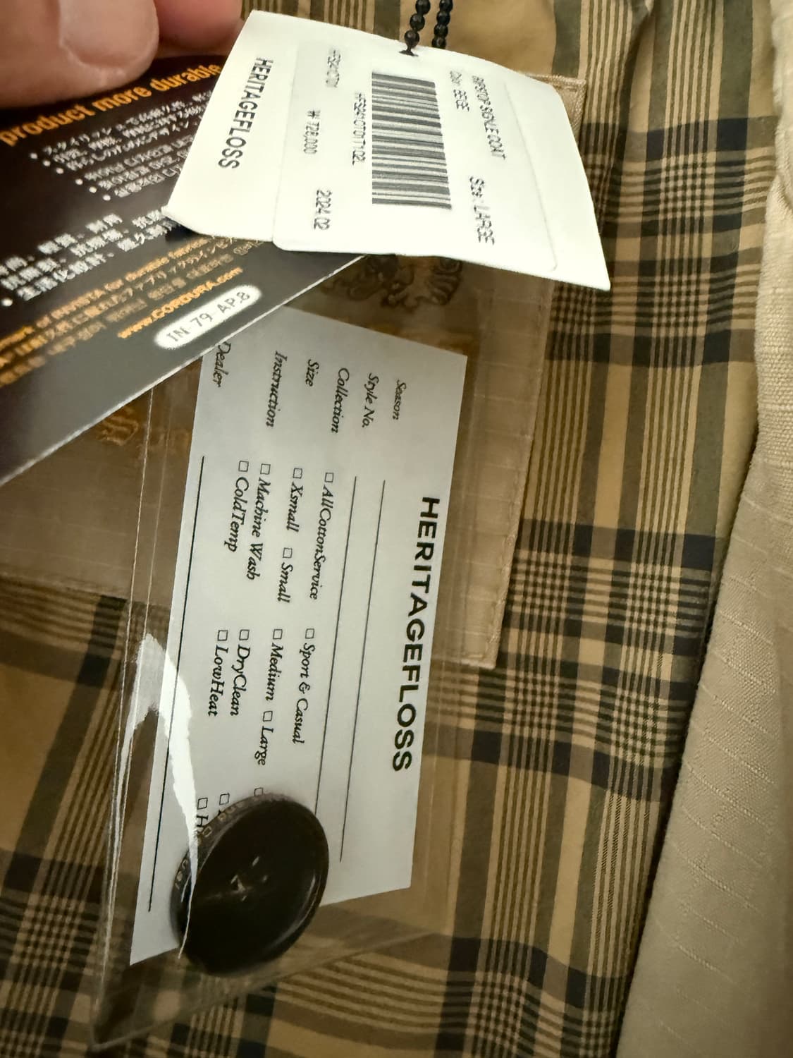 헤리티지 플로스 립스탑 싱글코트 L 상품이미지4